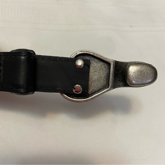 Black Womens Stud Embellished Adjustable Belt - Adjust 24” to 42” - Picture 6 of 8